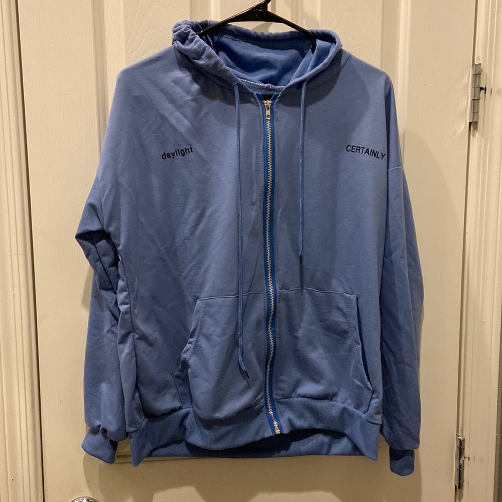 Women’s blue hoodie size Medium Daylight Certainly